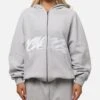 Carre Grit Zip Hoodie Grey Marle