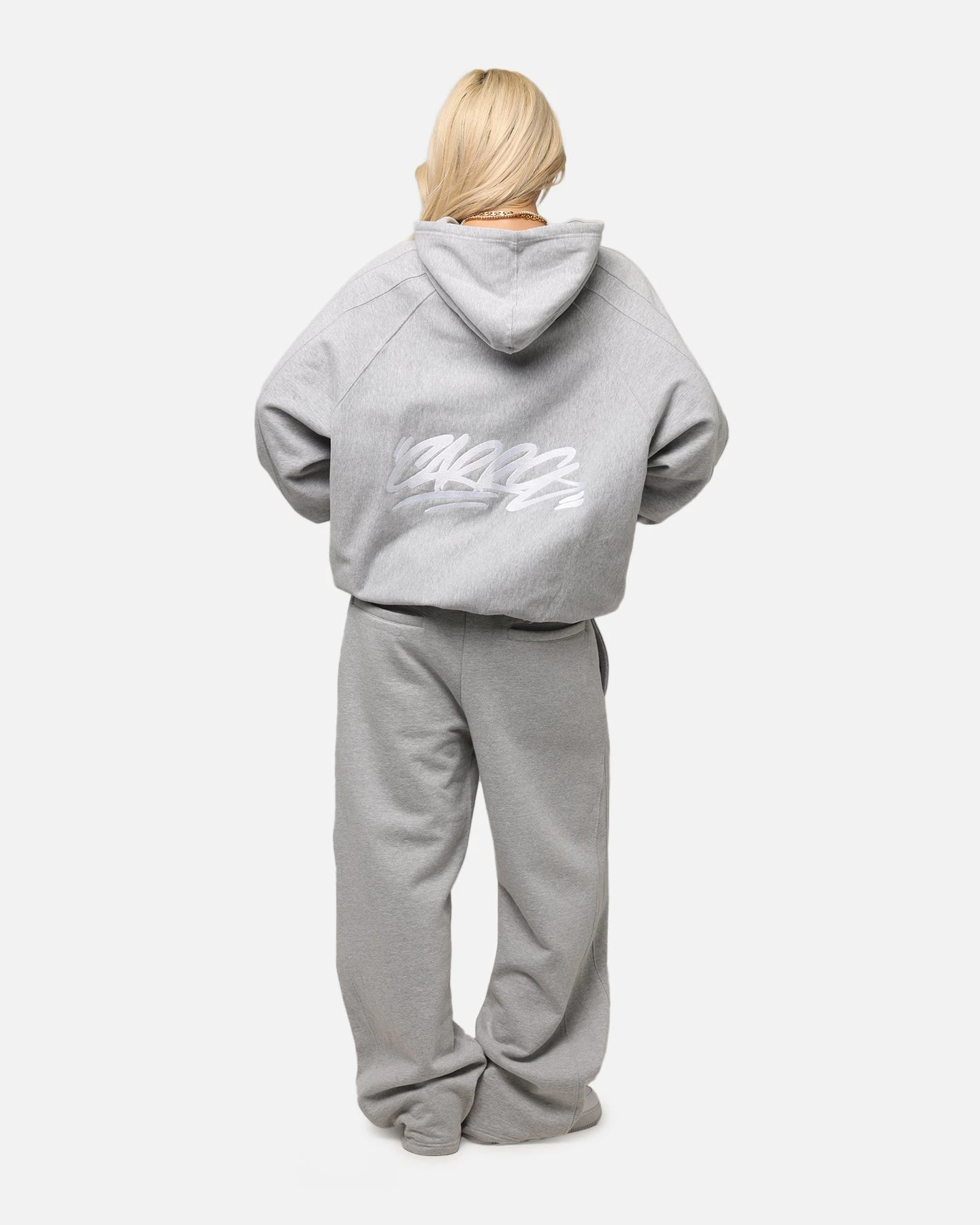 Carre Grit Zip Hoodie Grey Marle 6 Carre Grit Zip Hoodie Grey Marle - Image 4