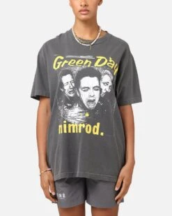 Green Day Nimrod Vintage T-Shirt Faded Black