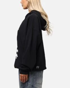 Saint Morta Gothic Distressed Zip Hoodie Black 14 Saint Morta Gothic Distressed Zip Hoodie Black -Culture Kings Shop 02052229 YB001 womens 00050