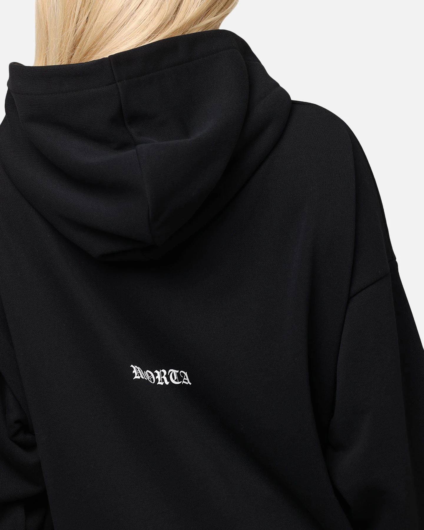 Saint Morta Gothic Distressed Zip Hoodie Black 10 Saint Morta Gothic Distressed Zip Hoodie Black - Image 8