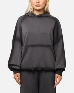 Saint Morta Contrast Wash Hoodie Black Wash