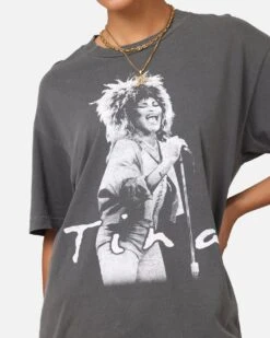 Tina Turner Tina Turner Vintage T-Shirt Faded Black -Culture Kings Shop 02052381 YB554 womens 00060