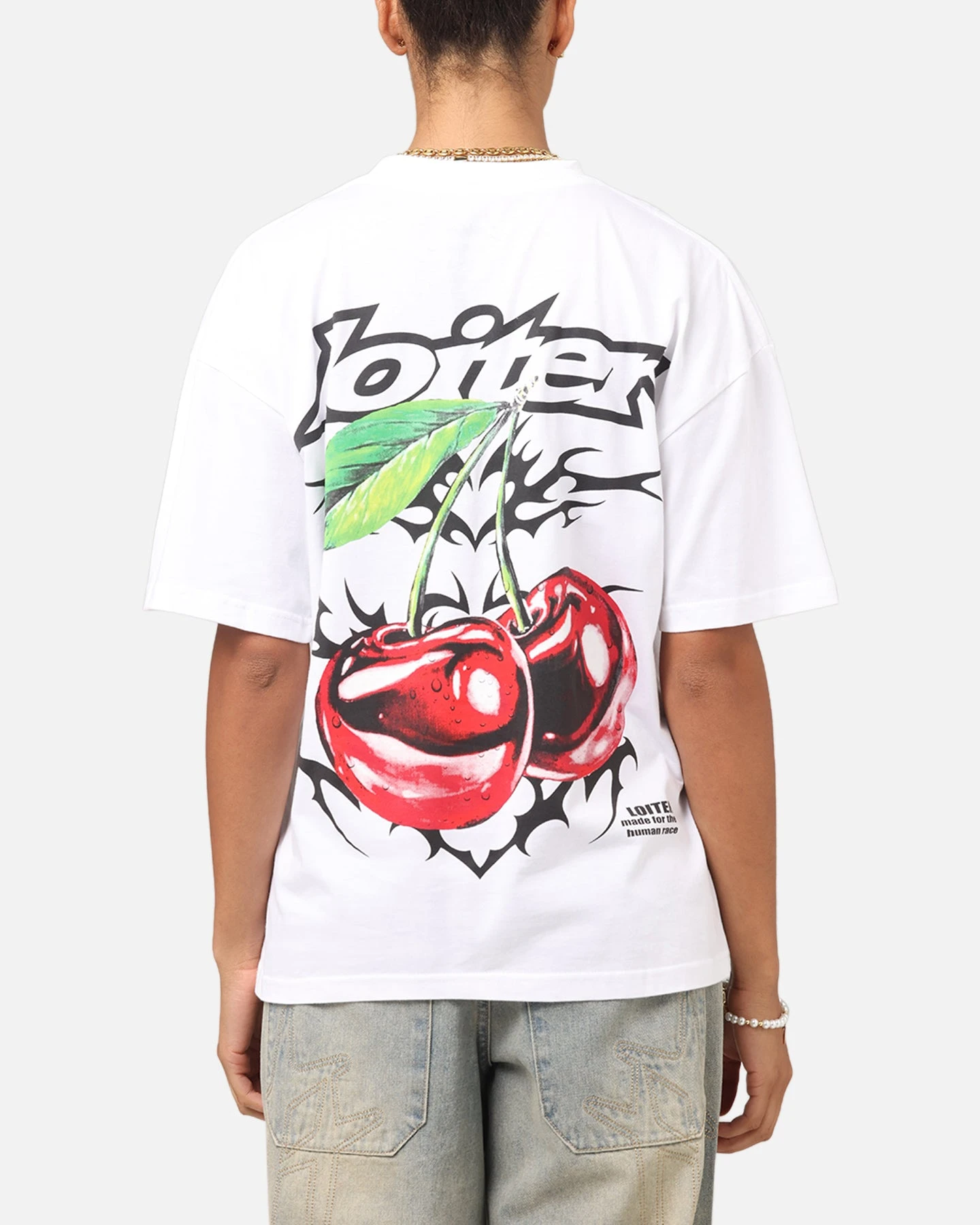 Loiter Cherry Pick Drop T-Shirt White 3 Loiter Cherry Pick Drop T-Shirt White