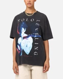 Goat Crew X Solo Leveling Solo Leveling Heavy T-Shirt Vintage Black