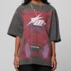 Loiter Motocross Vintage T-Shirt Charcoal/Red -Culture Kings Shop 02052634 YC337 womens 00010