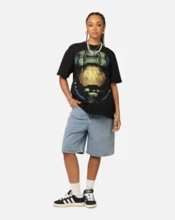 Goat Crew X Halo Big Head Heavyweight T-Shirt Black -Culture Kings Shop 02052647 YB001 womens 00030