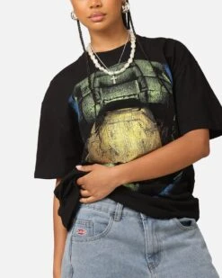 Goat Crew X Halo Big Head Heavyweight T-Shirt Black -Culture Kings Shop 02052647 YB001 womens 00070