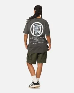 Goat Crew X Yu-Gi-Oh! Dark Magician Girl Card Heavyweight T-Shirt Black Wash -Culture Kings Shop 02052695 YB295 womens 00040