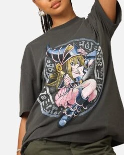 Goat Crew X Yu-Gi-Oh! Dark Magician Girl Card Heavyweight T-Shirt Black Wash -Culture Kings Shop 02052695 YB295 womens 00070