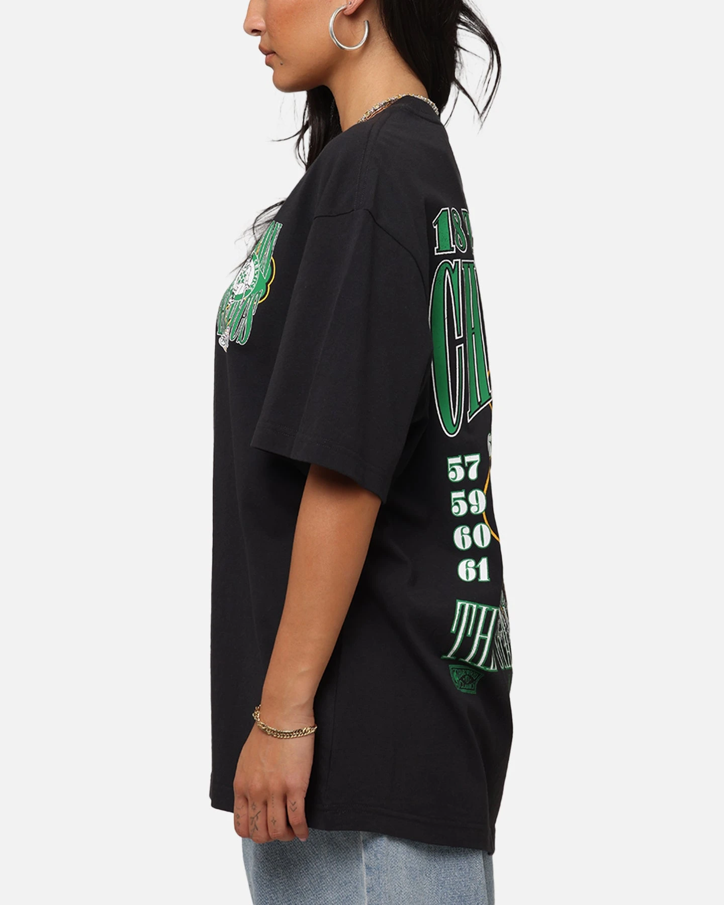 Mitchell & Ness Boston Celtics 18-Time NBA Champions T-Shirt Faded Black 8 Mitchell & Ness Boston Celtics 18-Time NBA Champions T-Shirt Faded Black - Image 6
