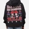 Mitchell & Ness Chicago Bulls Back To Back Hoodie Faded Black -Culture Kings Shop 02052731 YB554 womens 00010