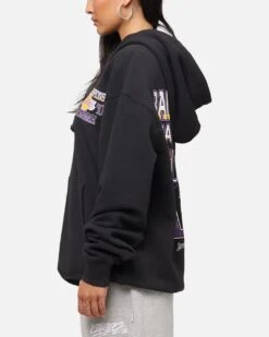 Mitchell & Ness Los Angeles Lakers Back To Back Hoodie Faded Black -Culture Kings Shop 02052733 YB554 womens 00060