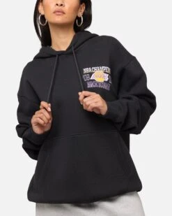Mitchell & Ness Los Angeles Lakers Back To Back Hoodie Faded Black -Culture Kings Shop 02052733 YB554 womens 00080