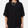 Loiter Arch Premium Boxy T-Shirt Black -Culture Kings Shop 02052847 YB001 womens 00010