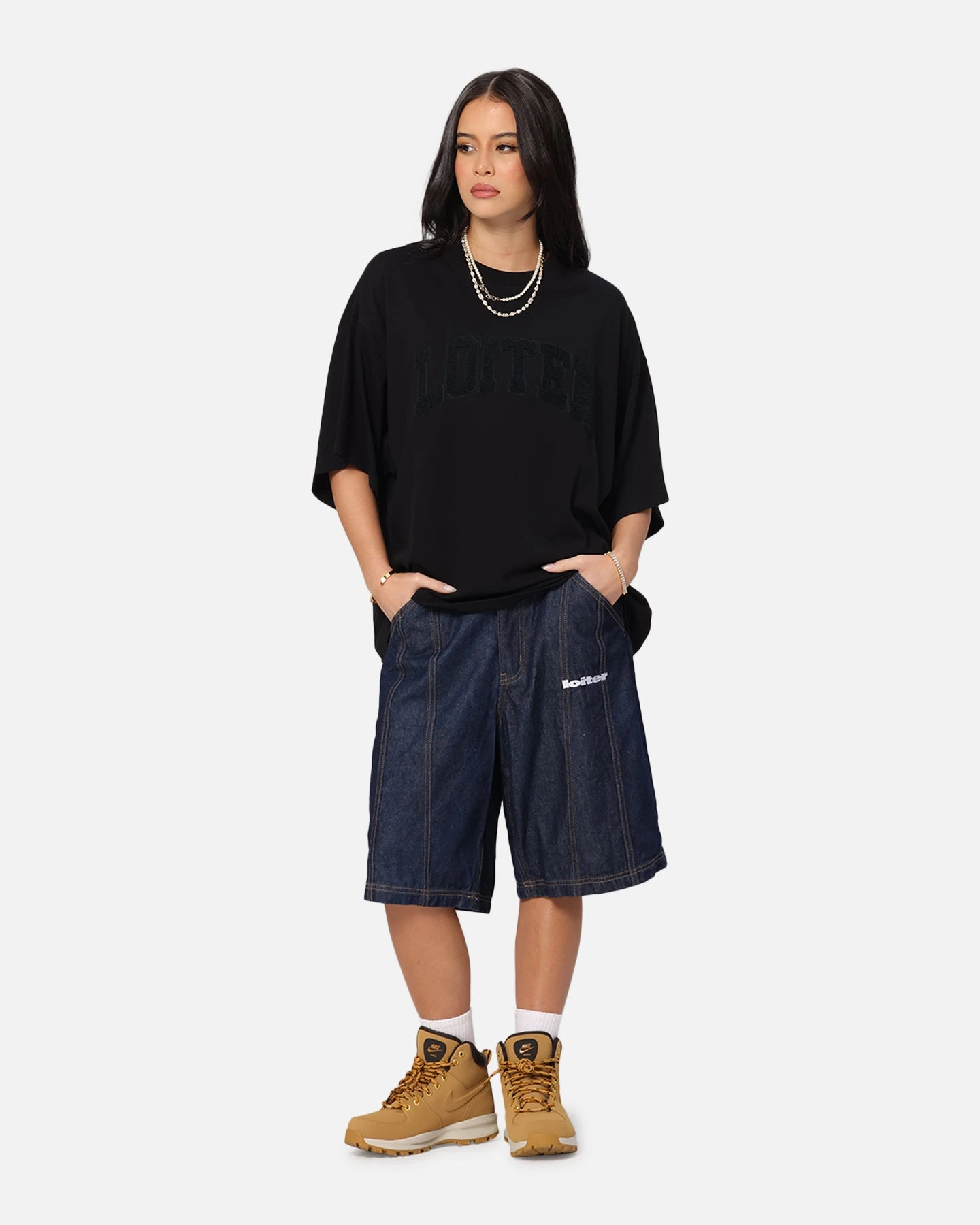 Loiter Arch Premium Boxy T-Shirt Black 4 Loiter Arch Premium Boxy T-Shirt Black - Image 2