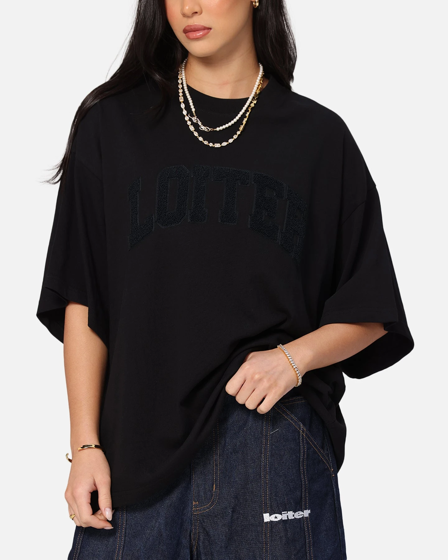 Loiter Arch Premium Boxy T-Shirt Black 8 Loiter Arch Premium Boxy T-Shirt Black - Image 6