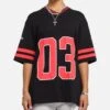 Carre Rose Football T-Shirt Black/Red 2 Carre Rose Football T-Shirt Black/Red -Culture Kings Shop 02052900 YB004 womens 0010