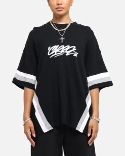 Carre Graffiti Waffle T-Shirt Black