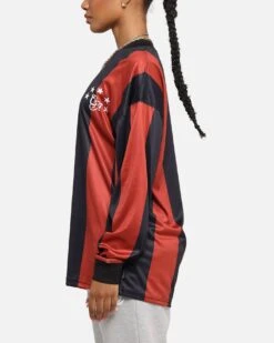 Carre Academy Oversized Long Sleeve T-Shirt Red/Black -Culture Kings Shop 02052904 YR010 womens 0050