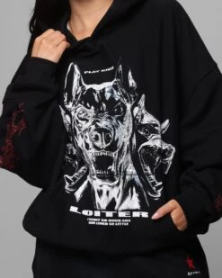 Loiter Chrome Dogs Vintage Hoodie Black -Culture Kings Shop 02052965 YB001 womens 00070
