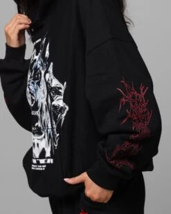 Loiter Chrome Dogs Vintage Hoodie Black -Culture Kings Shop 02052965 YB001 womens 00080