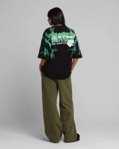 Loiter Greaser Vintage T-Shirt Black/Green 13 Loiter Greaser Vintage T-Shirt Black/Green -Culture Kings Shop 02052982 YB020 womens 0040