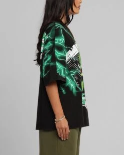 Loiter Greaser Vintage T-Shirt Black/Green 14 Loiter Greaser Vintage T-Shirt Black/Green -Culture Kings Shop 02052982 YB020 womens 0050