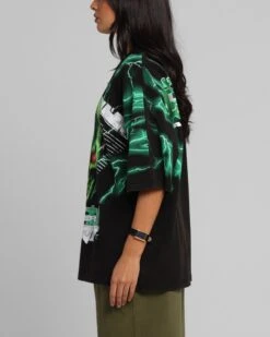 Loiter Greaser Vintage T-Shirt Black/Green 15 Loiter Greaser Vintage T-Shirt Black/Green -Culture Kings Shop 02052982 YB020 womens 0060