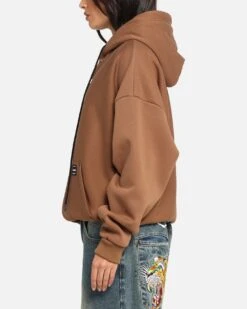 Carre Weatherwear Hoodie Brown -Culture Kings Shop 02052992 YX300 womens 0050