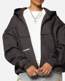 Carre Pipeline Hoodie Grey -Culture Kings Shop 02052993 YQ001 womens 00070