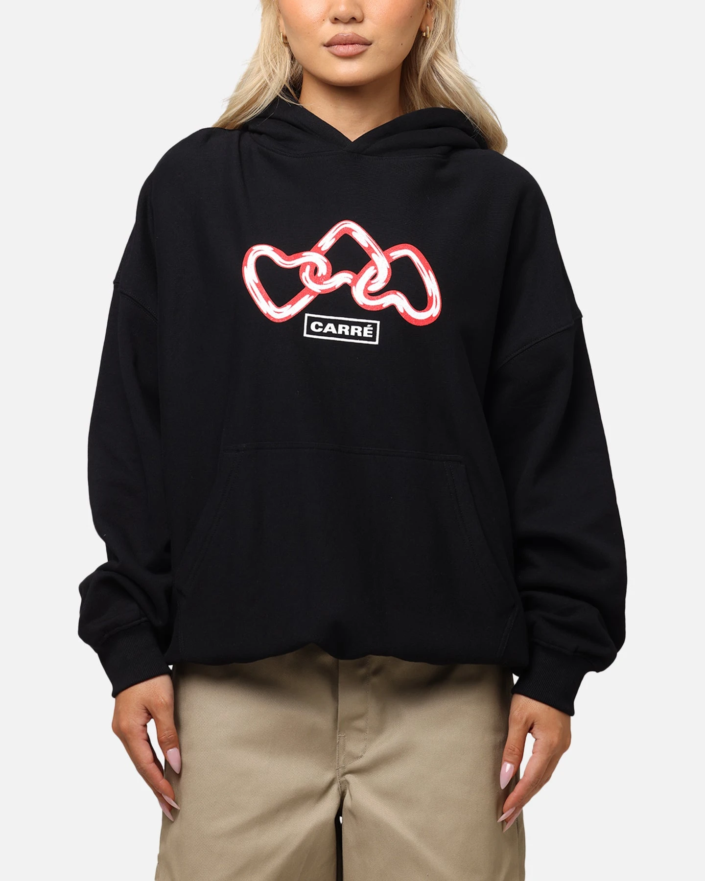 Carre Link Hoodie Black 3 Carre Link Hoodie Black