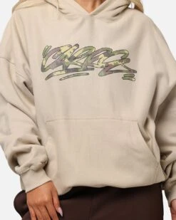 Carre Camo Script Hoodie Stone -Culture Kings Shop 02052999 YS400 womens 00060 1