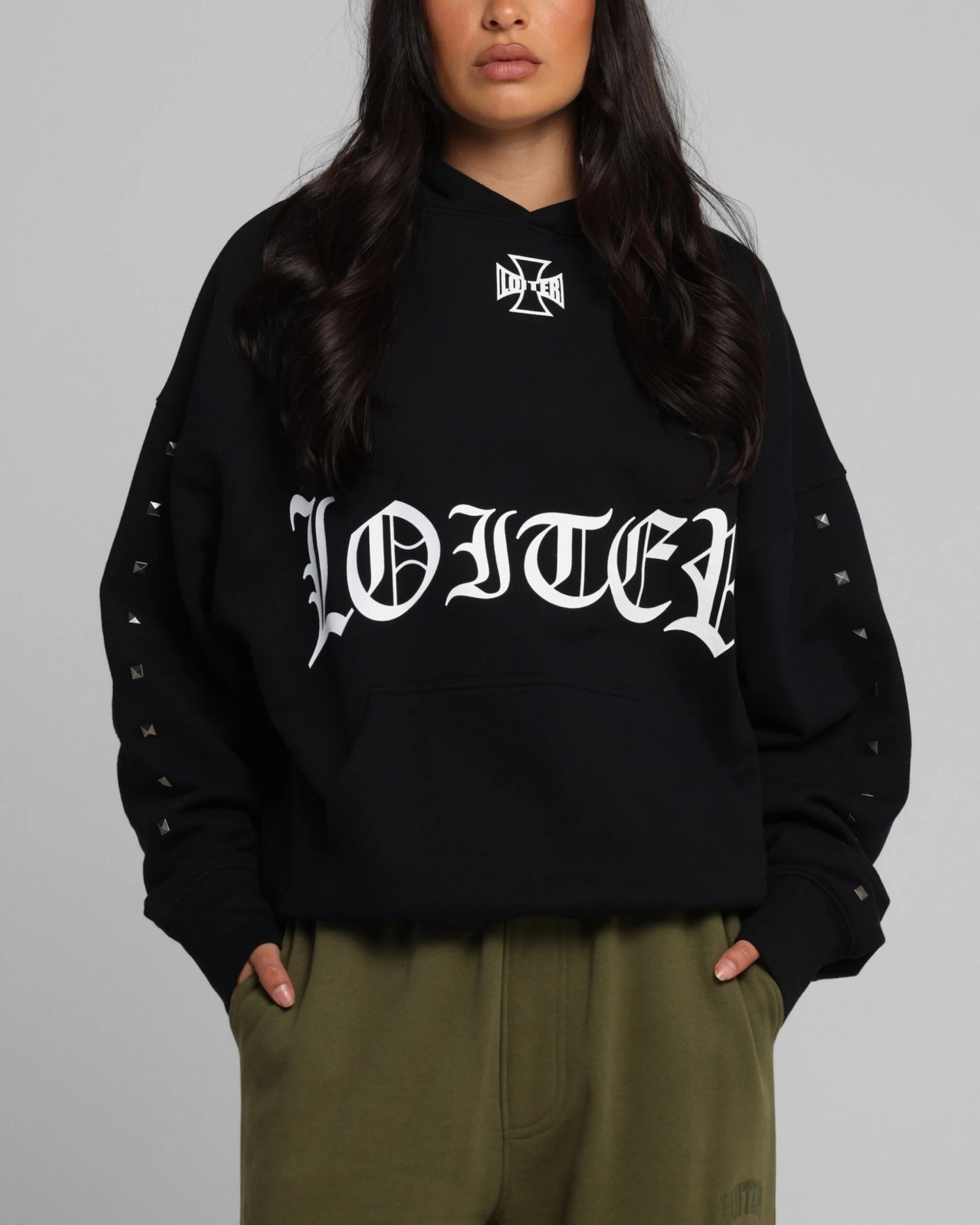 Loiter Bike Hoodie Black 8 Loiter Bike Hoodie Black - Image 6