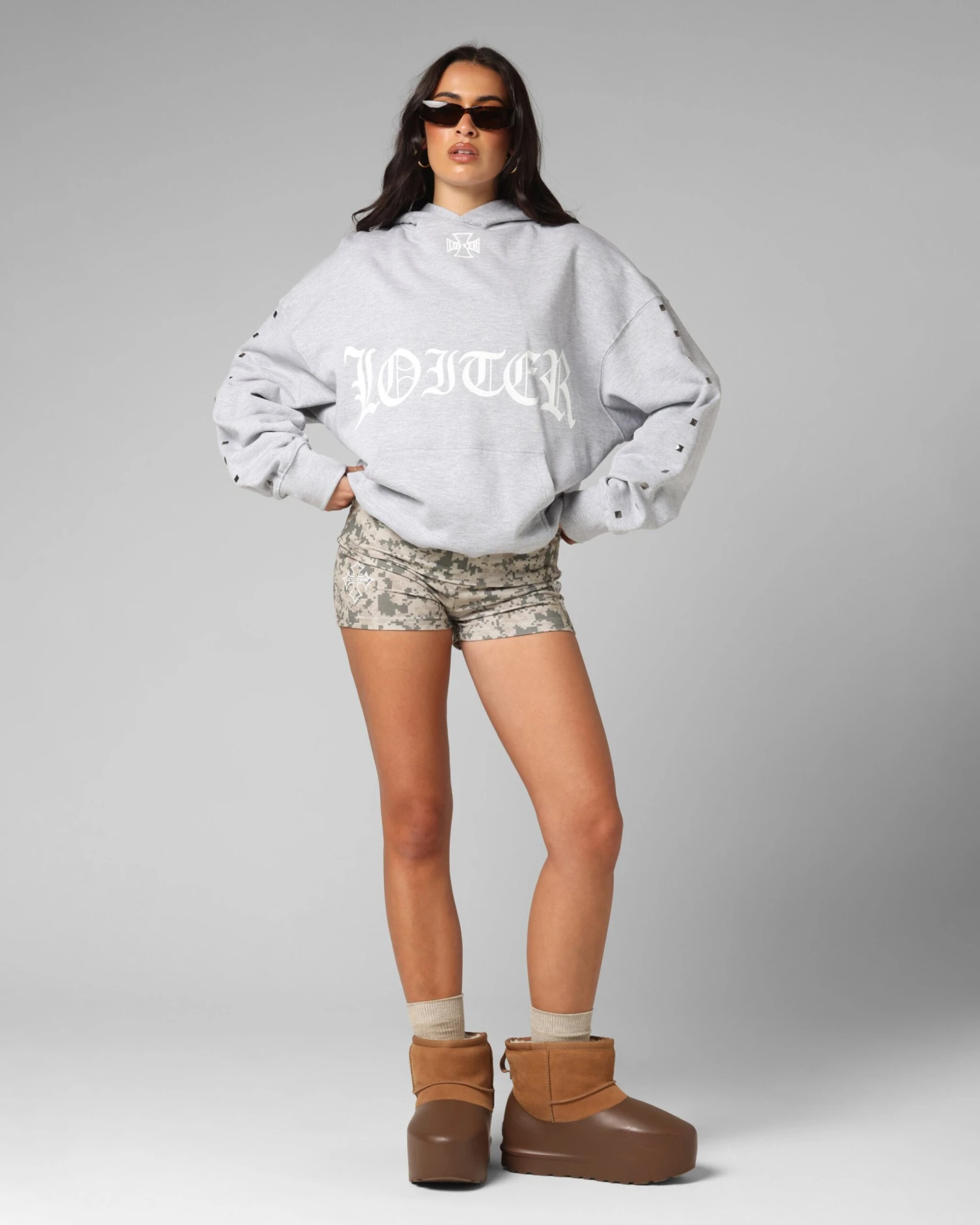 Loiter Bike Hoodie Grey 4 Loiter Bike Hoodie Grey - Image 2