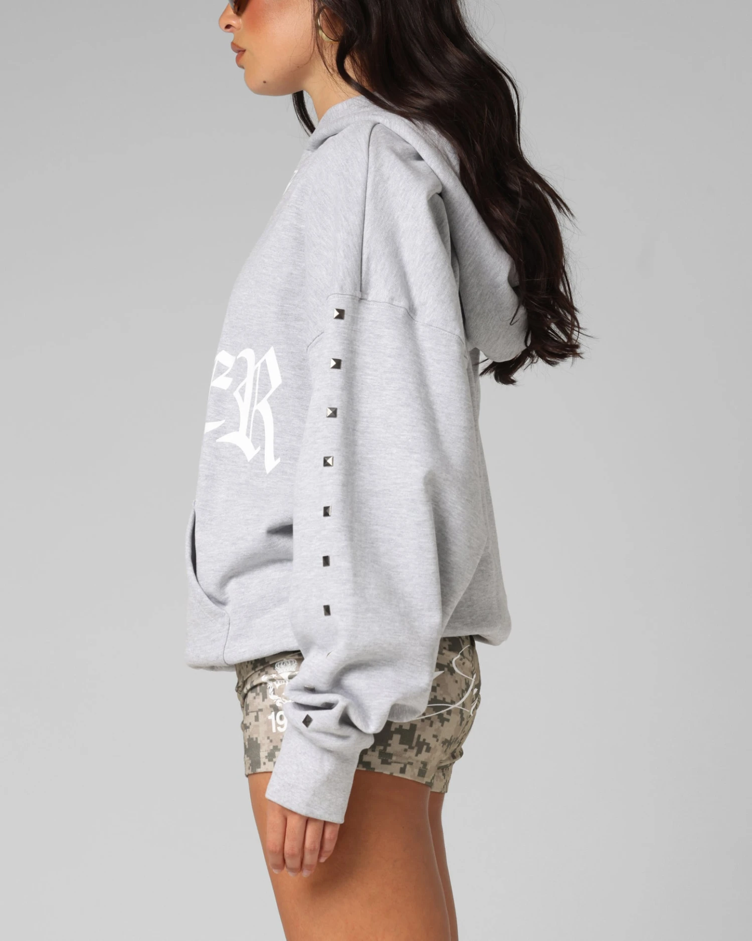 Loiter Bike Hoodie Grey 7 Loiter Bike Hoodie Grey - Image 5