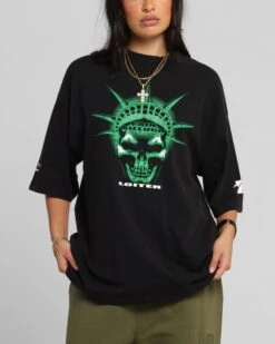 Loiter Liberty Vintage T-Shirt Vintage Black -Culture Kings Shop 02053025 YV013 womens 0070