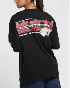 Loiter Fighter Vintage T-Shirt Vintage Black 17 Loiter Fighter Vintage T-Shirt Vintage Black -Culture Kings Shop 02053041 YV009 womens 0000080