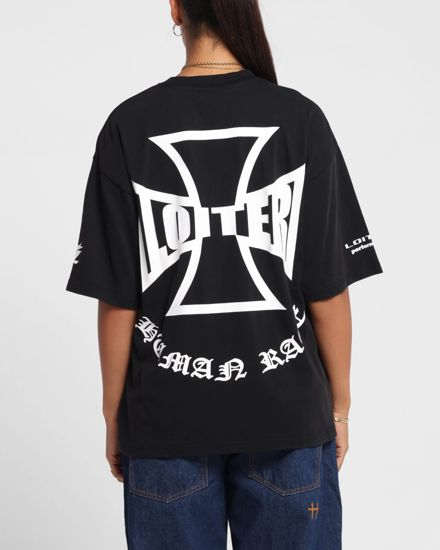 Loiter Biker Vintage T-Shirt Vintage Black 3 Loiter Biker Vintage T-Shirt Vintage Black