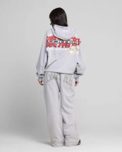 Loiter Fighter Zip Hoodie Grey -Culture Kings Shop 02053043 YQ001 womens 0040