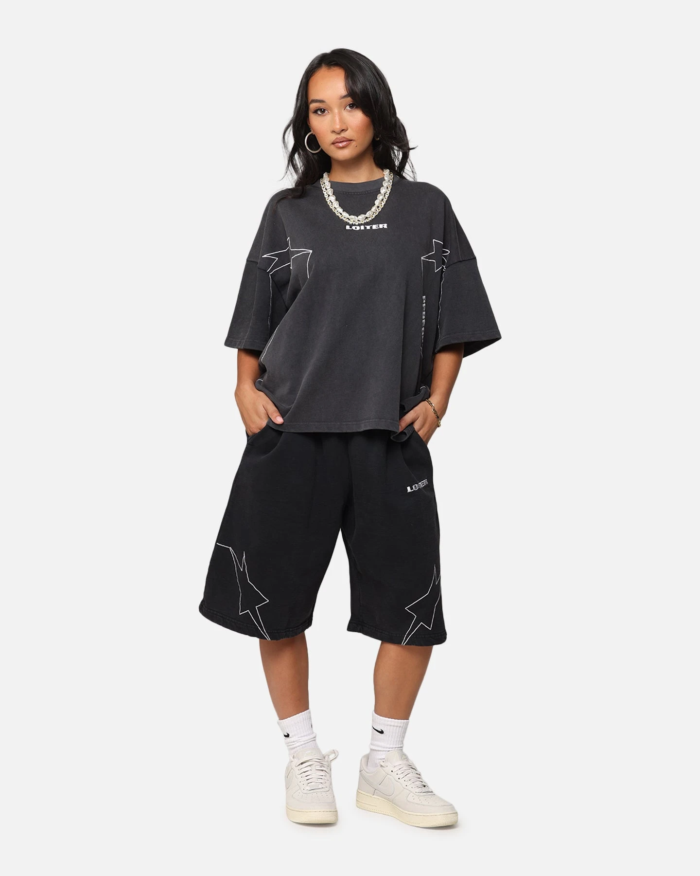 Loiter Dark Performance T-Shirt Charcoal 5 Loiter Dark Performance T-Shirt Charcoal - Image 3