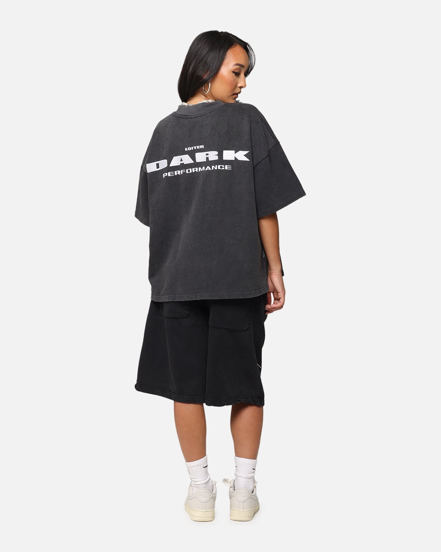 Loiter Dark Performance T-Shirt Charcoal 6 Loiter Dark Performance T-Shirt Charcoal - Image 4