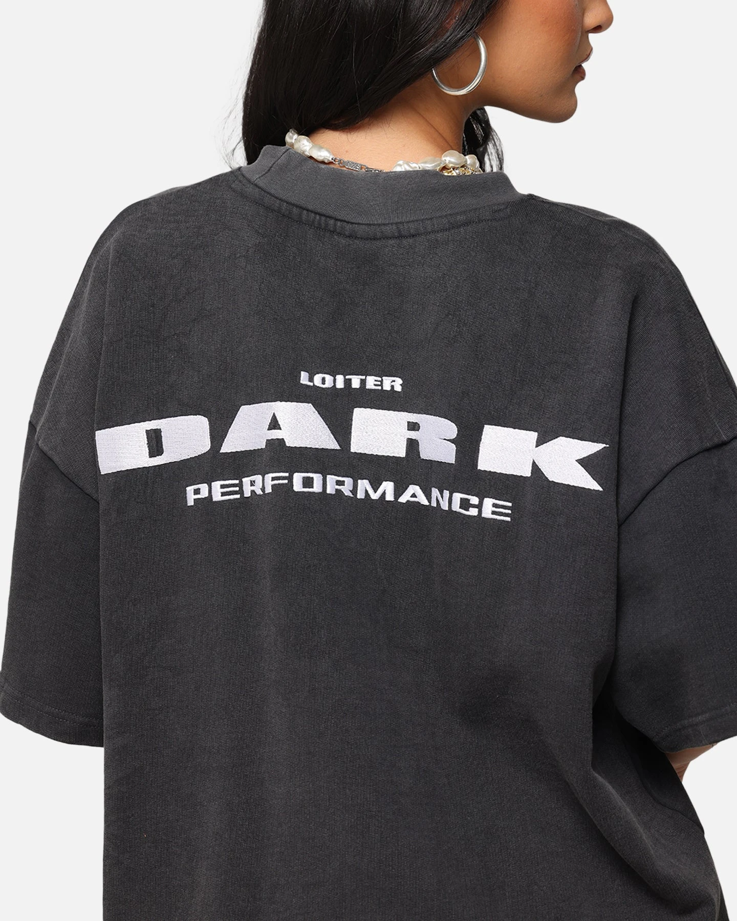 Loiter Dark Performance T-Shirt Charcoal 10 Loiter Dark Performance T-Shirt Charcoal - Image 8