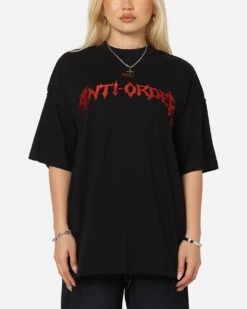 The Anti Order Mosh Non Seam T-Shirt Black/Red