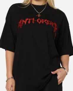 The Anti Order Mosh Non Seam T-Shirt Black/Red -Culture Kings Shop 02053180 YB004 womens 0070