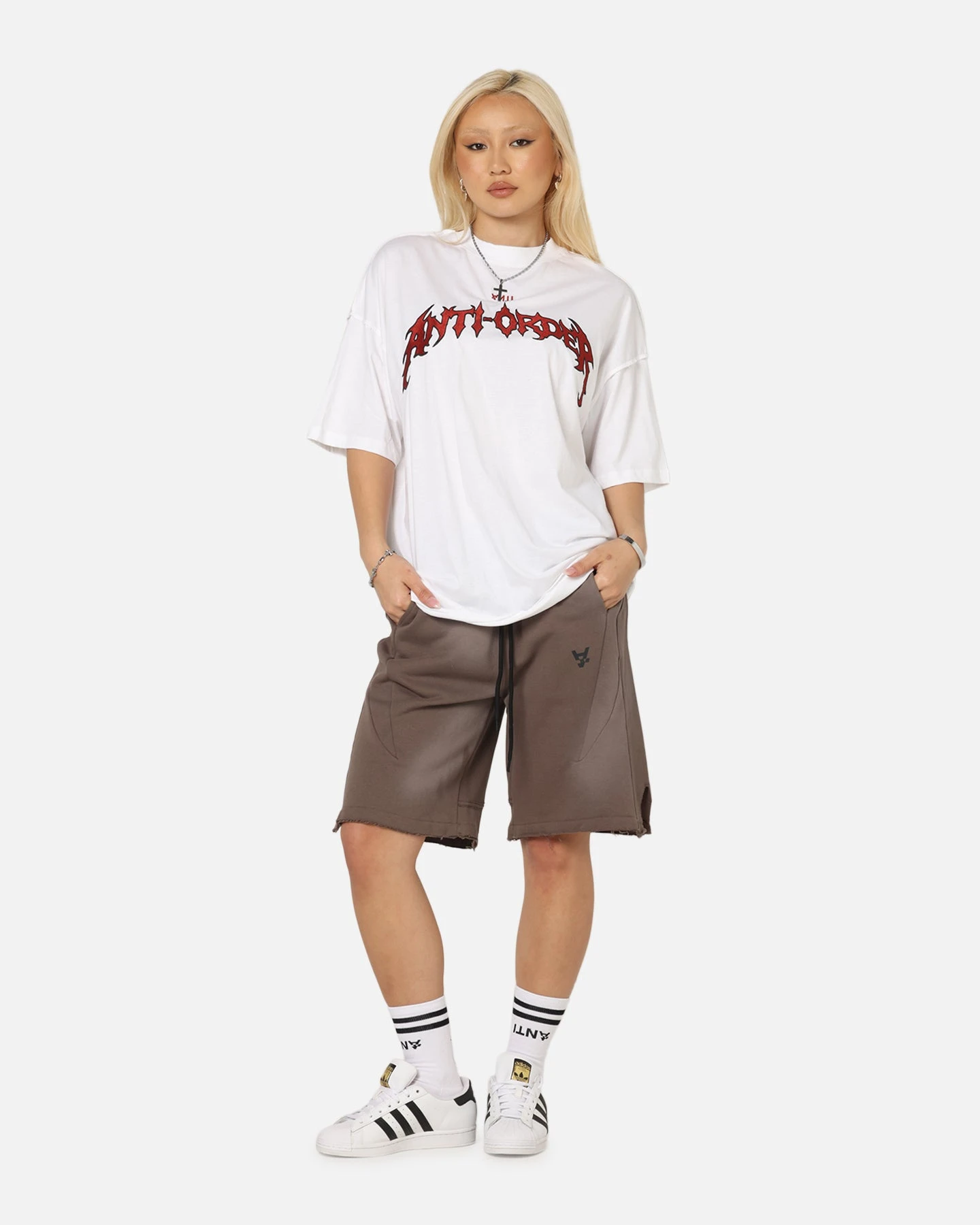 The Anti Order Mosh Non Seam T-Shirt White/Red 5 The Anti Order Mosh Non Seam T-Shirt White/Red - Image 3