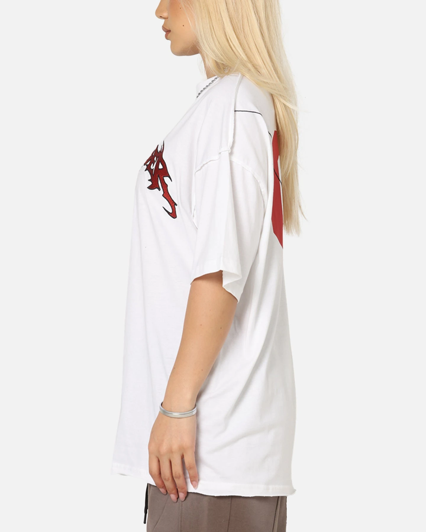 The Anti Order Mosh Non Seam T-Shirt White/Red 8 The Anti Order Mosh Non Seam T-Shirt White/Red - Image 6