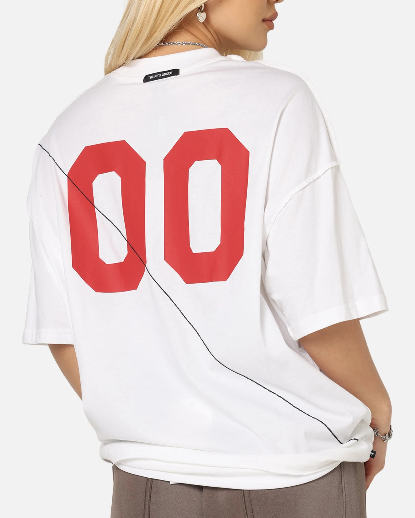The Anti Order Mosh Non Seam T-Shirt White/Red 10 The Anti Order Mosh Non Seam T-Shirt White/Red - Image 8