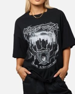 Mitchell & Ness Los Angeles Raiders Soaring T-Shirt Black -Culture Kings Shop 02053186 YB001 womens 00060