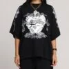 Loiter Hearts T-Shirt Black